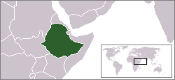 Ethiopia Location Map