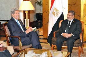 Secretary Kerry meets with Egyptian President Mohammad Morsi in Ethiopia.