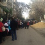 Egypt Referendum - lines to vote