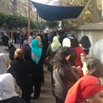 Egypt Referendum - lines to vote