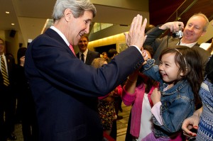 Secretary Kerry at the U.S. Embassy, Beijing (U.S. Government Photo)